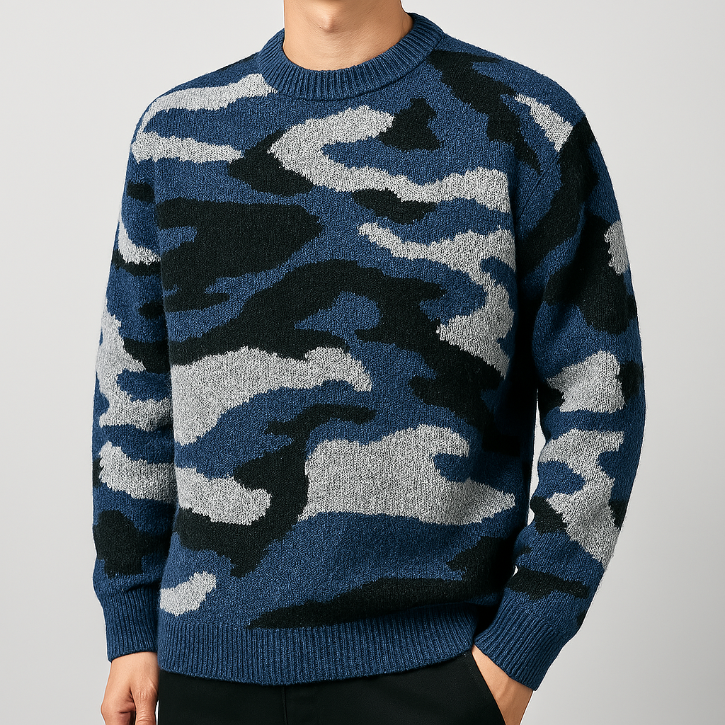 Rowland Wool Camo Sweater