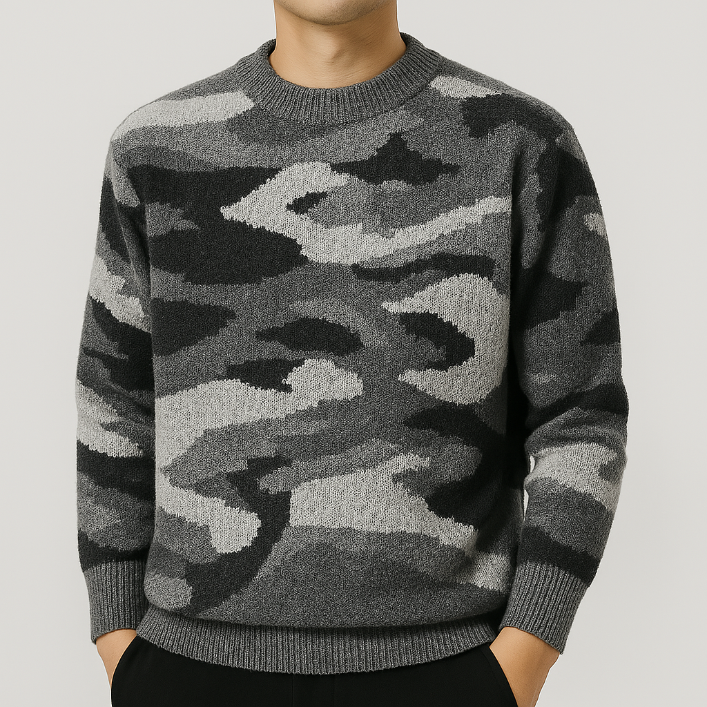 Rowland Wool Camo Sweater