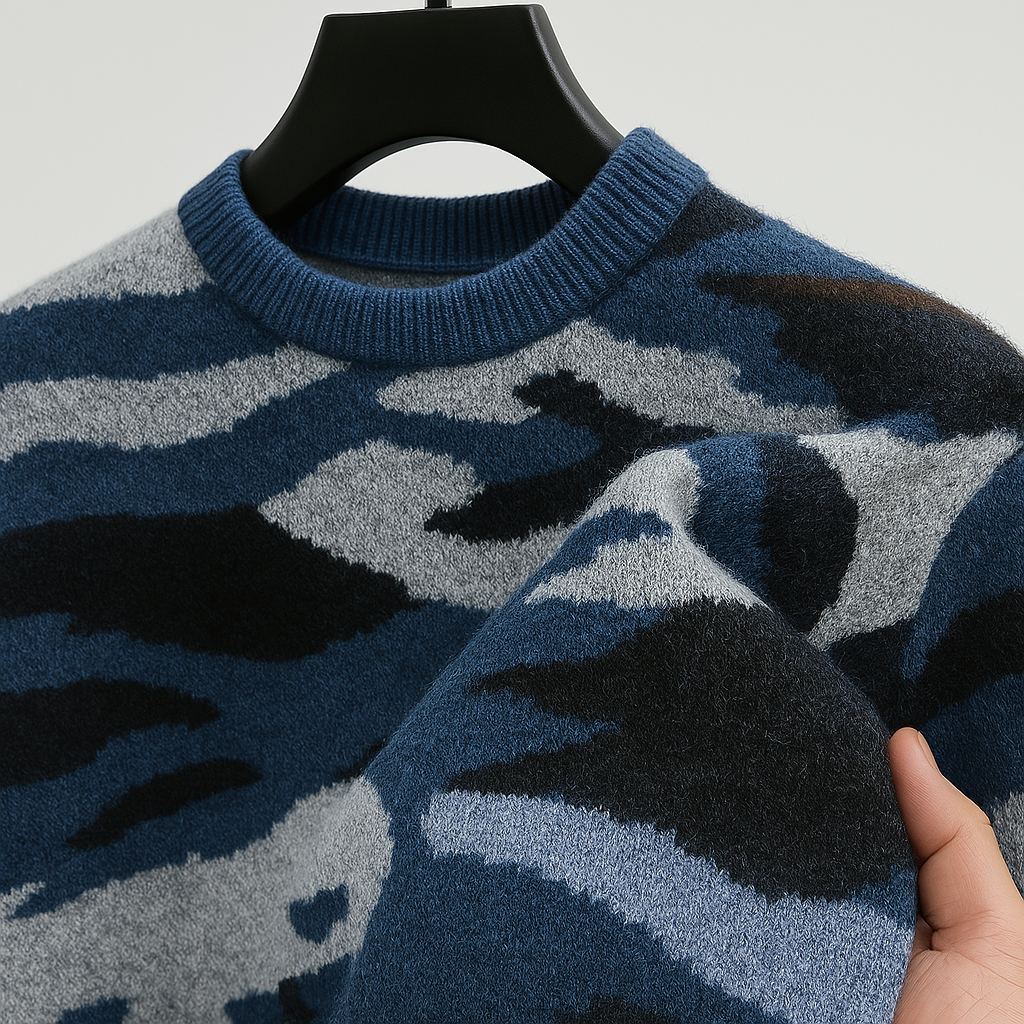 Rowland Wool Camo Sweater