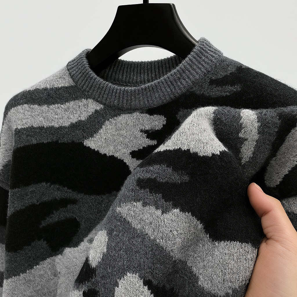 Rowland Wool Camo Sweater