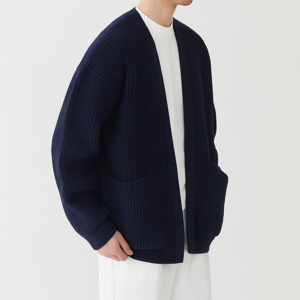 Rowland Wool Zip-Up Cardigan