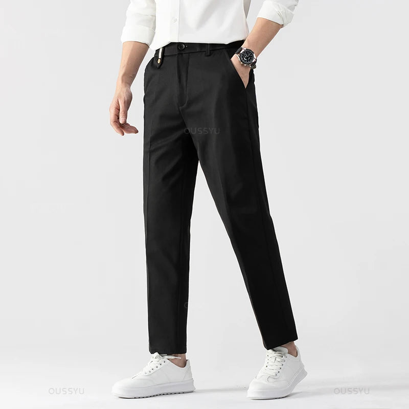 Men's Straight-Leg Dress Pants – Slim Fit