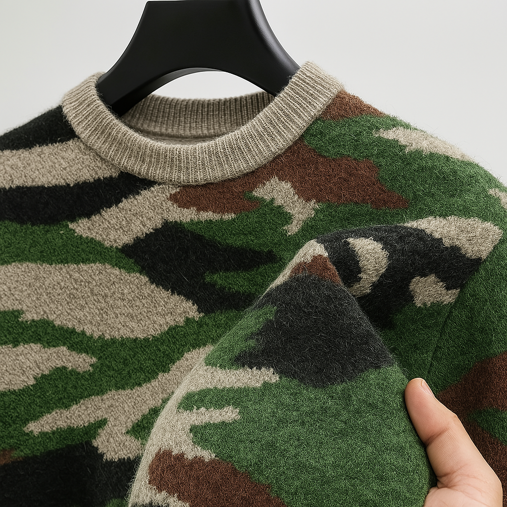 Rowland Wool Camo Sweater