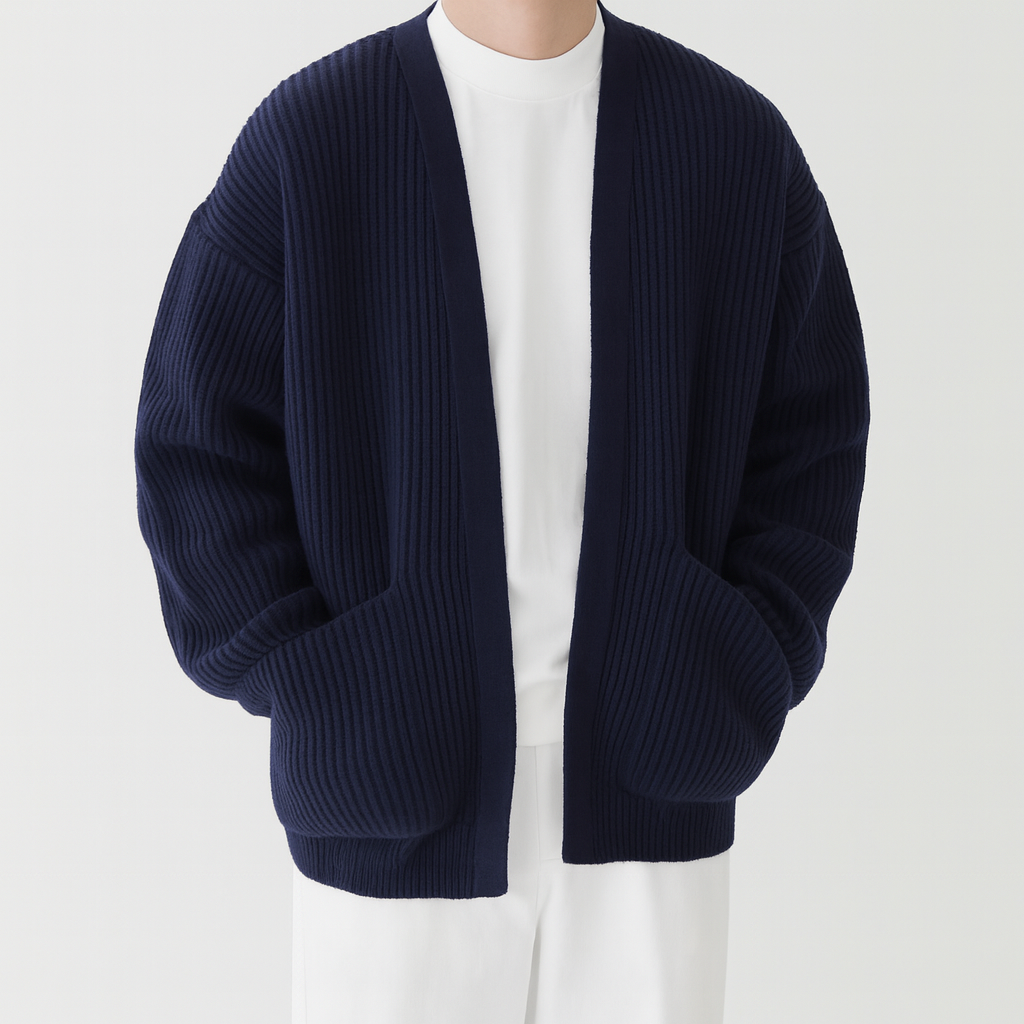 Rowland Wool Zip-Up Cardigan