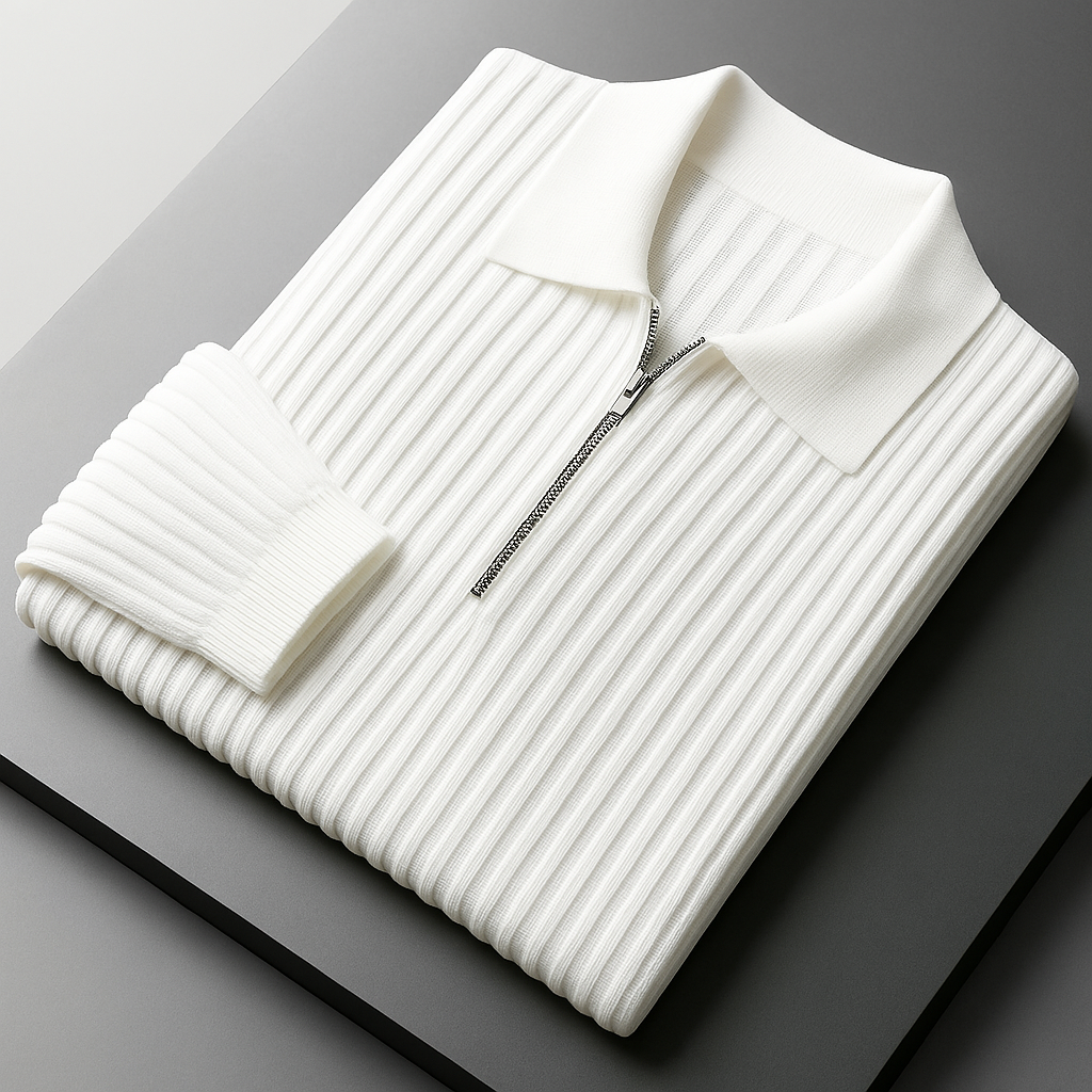 Elliot Cotton Quarter-Zip Sweater