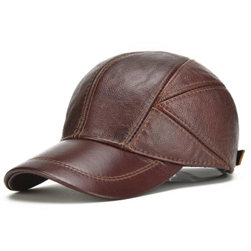 Torino Genuine Leather Vintage Adjustable Cap