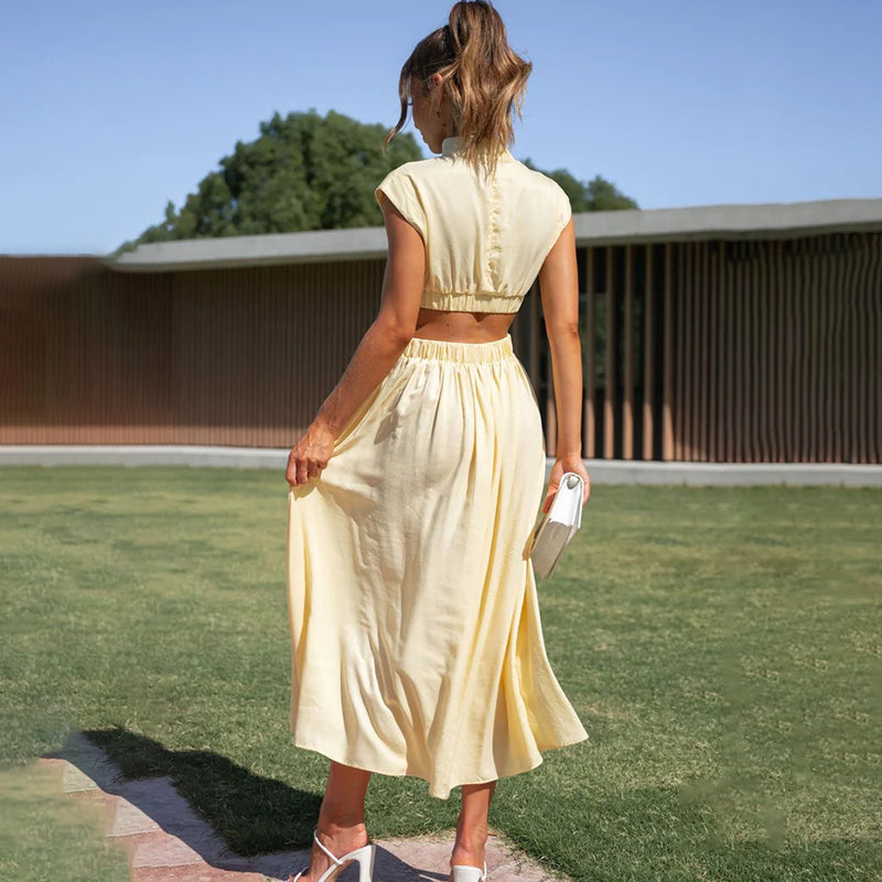 Halter Midi Dress – Women's Summer Dress | Chloé