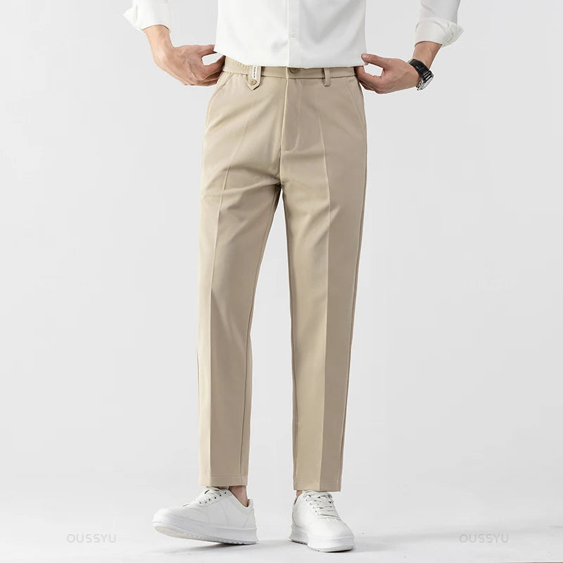 Men's Straight-Leg Dress Pants – Slim Fit