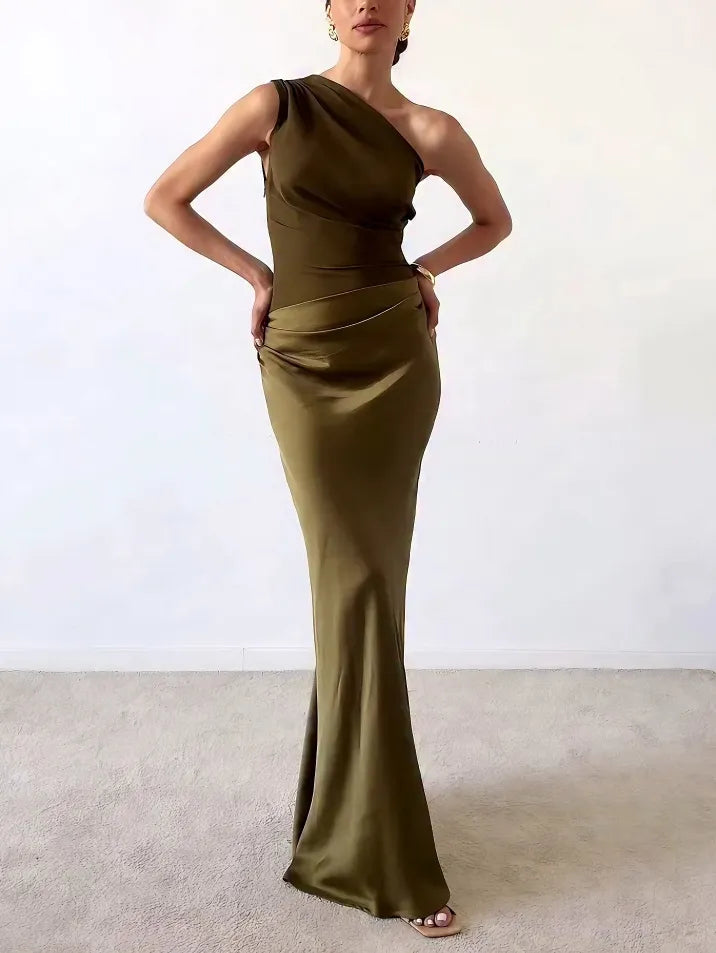 Pleated Maxi Dress – Women's Evening Dress | Anita