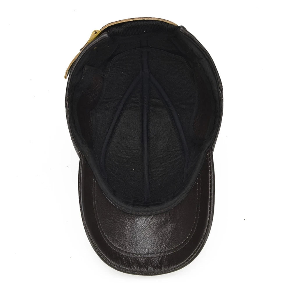 Torino Genuine Leather Vintage Adjustable Cap