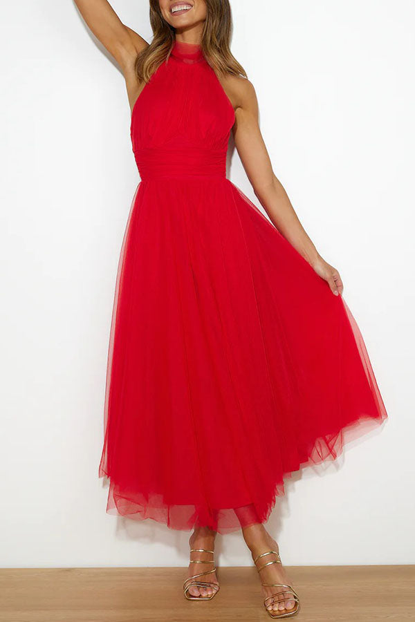Tulle Midi Dress – Women's Wedding Guest Dress