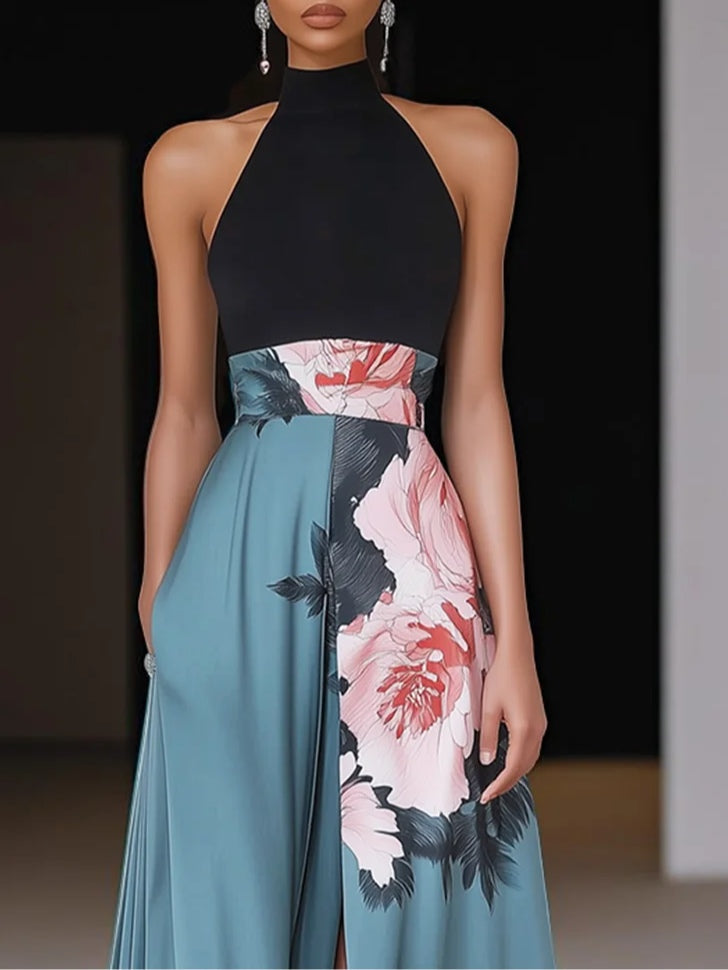 Floral A-Line Maxi Dress – Women's Evening Dress | Janelle