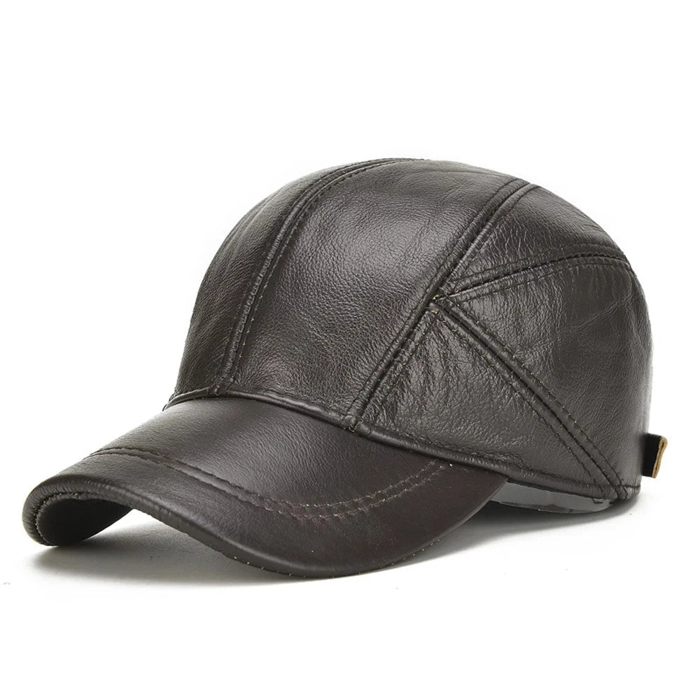Torino Genuine Leather Vintage Adjustable Cap